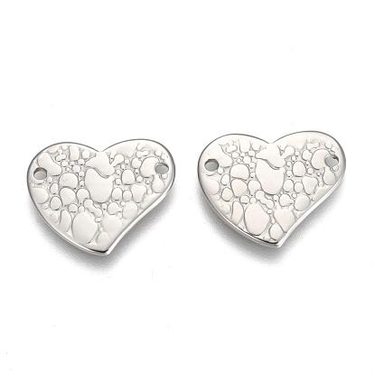 304 Stainless Steel Links Connectors, Heart
