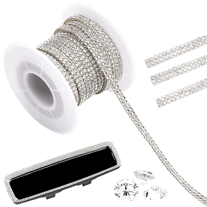 Исправление обрезки стразов, самоклеящаяся лента со стеклянными стразами