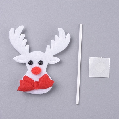 Reno de Navidad / forma de ciervo decoración de la torta de la magdalena de Navidad, para suministros de decoración navideña de fiesta
