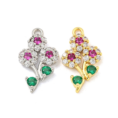 Стойка металлическая латунная микропрофилированная кубическая циркония подвески, долговечный, без кадмия и без свинца, цветок