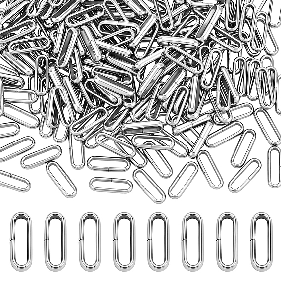 200шт. 304 быстроразъемные соединения из нержавеющей стали, овальное кольцо, не тускнеет