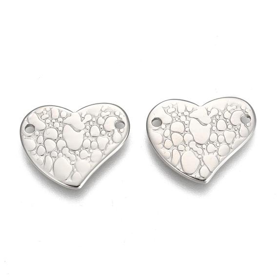 304 Stainless Steel Links Connectors, Heart