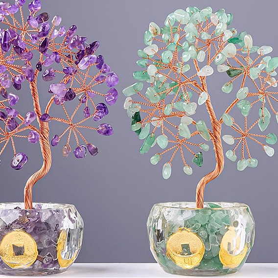 Украшения дисплея скульптуры из натурального драгоценного камня, для домашнего офисного стола, дерево