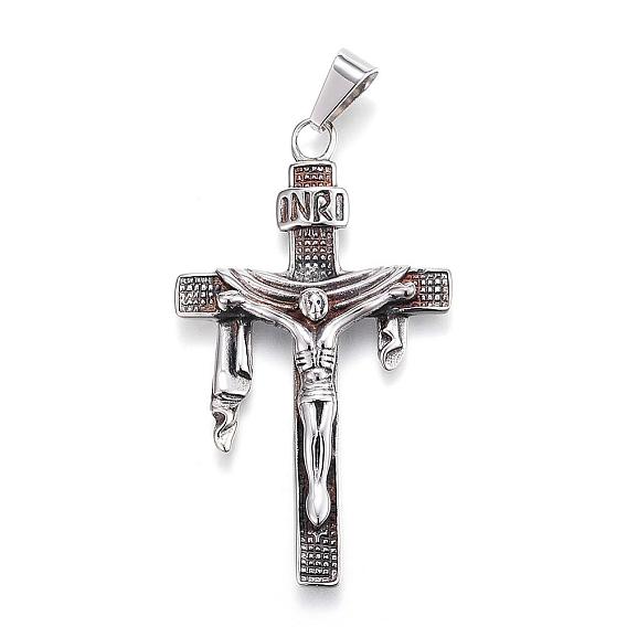 Пасхальная тема 316 большие подвески из хирургической нержавеющей стали, крест