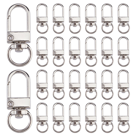 Застежками сплава поворотные, с карабин-лобстерами 