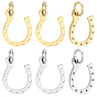 30Pcs 304 Stainless Steel Charms, Horseshoe