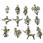 Tibetan Style Alloy Bead Cage Pendants, Deer/Ladybug/Dog Charm, for Chime Ball Pendant Necklaces Making