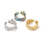 304 Stainless Steel Crown Open Cuff Ring for Women