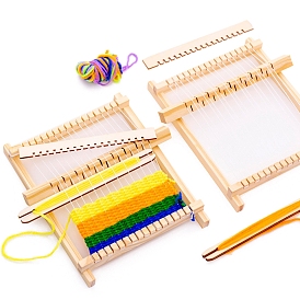 Tricoter en bois métiers, outils de tricot, rectangle