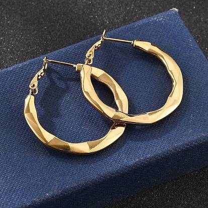 Серьги из 201 нержавеющей стали, с 304 штифтов из нержавеющей стали, ионное покрытие (ip), кольцо