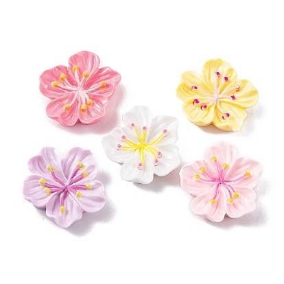 Кабошоны из смолы, цветок