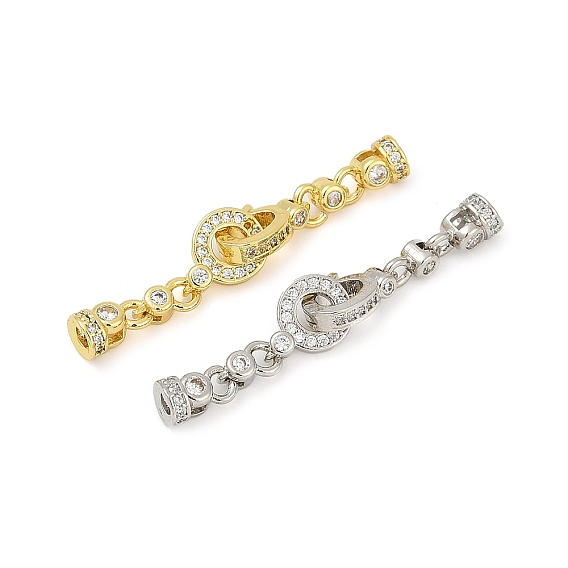 Латунное микропейв, прозрачный кубический цирконий, складные застежки, долговечный, стойки покрытие