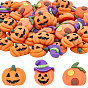 55 шт. 3 стили тыквенные кабошоны из смолы, для Хэллоуина