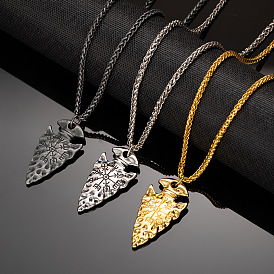 Винтажные кулоны в виде наконечников стрел викингов из нержавеющей стали для мужчин.