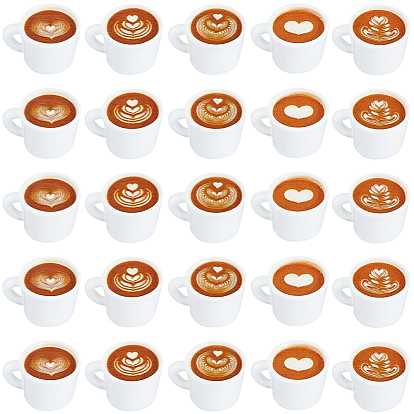 50 шт. 5 стиль мини-кофейная чашка с имитацией смолы, для украшения кукольного домика