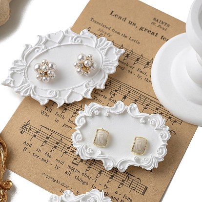 Ювелирная тарелка из левкаса, подставка для хранения сережек