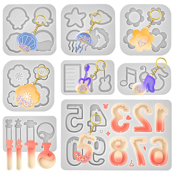 DIY Silhouette Silicone Quicksand Mold, Resin Casting Molds