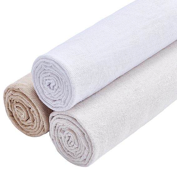 3Pcs 3 Colors Linen Fabric, Clothing Accessories