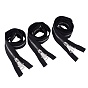 Nylon Garment Accessories, Zip-fastener Component Sets, Nylon and Brass Zipper & Alloy Zipper Puller, Platinum