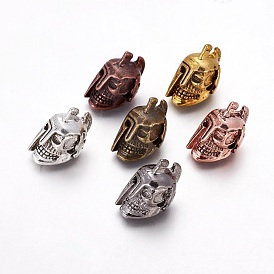 Tibetan Style Alloy Beads, Mask