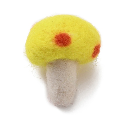 Handwork Felt Needle Felting Mushroom Ornaments, for Home Decoration Display
