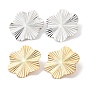 304 Stainless Steel Stud Earrings for Women, Flower