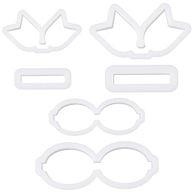 4 коробки 2 стили пластиковые формы, инструмент для керамики и глины своими руками, материалы для изготовления бантов