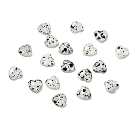 Spot Pattern Resin Cabochons, Nail Art Decoration Accessories, Heart