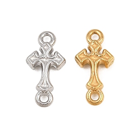 304 Stainless Steel Connector Charms, Cross Links