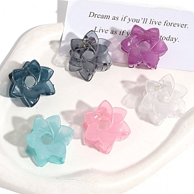 6-Petals Flower Shapes Plastic Claw Hair Clips, Hair Accessories for Women Girl