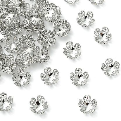 Shegrace Messing-Perlkappen, Cadmiumfrei und Nickel frei und Bleifrei, Blume