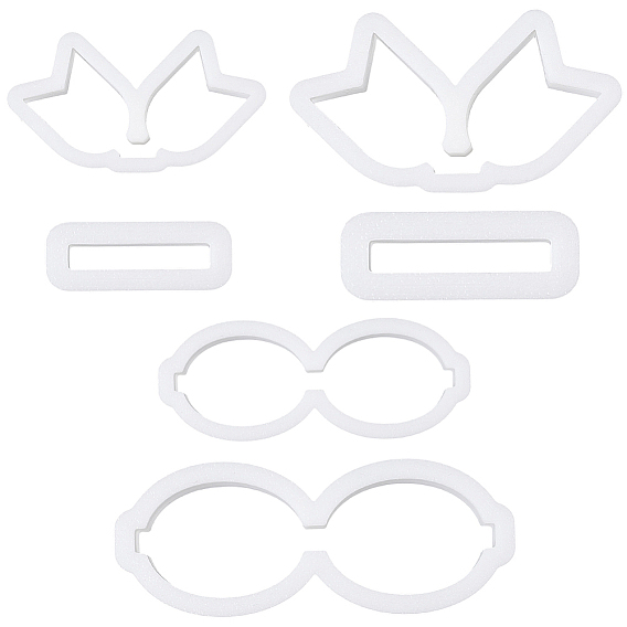 4 коробки 2 стили пластиковые формы, инструмент для керамики и глины своими руками, материалы для изготовления бантов