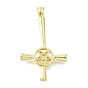Латунные подвески, христианский перевернутый крест со звездой, долговечный, без свинца и без кадмия, стойки покрытие