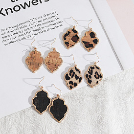 Geometric Leather Earrings for Women - Fashionable, Minimalist and Chic Jewelry