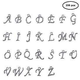 Colgantes de aleación alfabeto