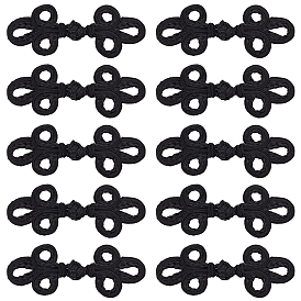 Китайские лягушки-узлы-пуговицы ручной работы, кнопка полиэфира