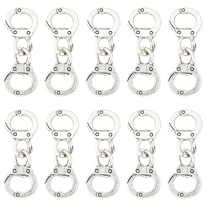 10шт. звенья/соединители из сплава тибетского типа, без кадмия и без свинца, наручники