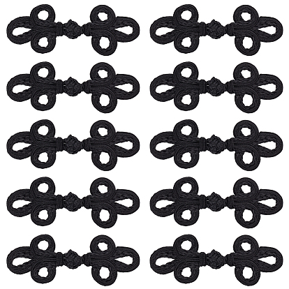 Китайские лягушки-узлы-пуговицы ручной работы, кнопка полиэфира