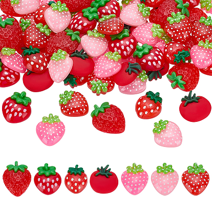 70 шт 7 стили кабошоны из непрозрачной смолы, разнообразные