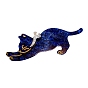 Glitter Cat Acrylic Alligator Hair Clips, with Platinum Plated Iron Clip, for Women and Girls