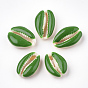 Cowrie Shell Beads, with Enamel, No Hole/Undrilled