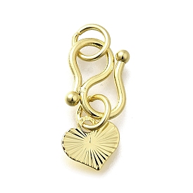 Латунные подвески, сердце, долговечный, стойки покрытие, с целью перехода в кольце