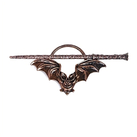 Gothic Bat Hair Cuff Pin, Hair Sticks, Ponytail Holder