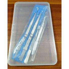 4pcs 4 pince à épiler en acier inoxydable de style 4 et outil de ramassage à griffes pour le ramassage de petites pièces
