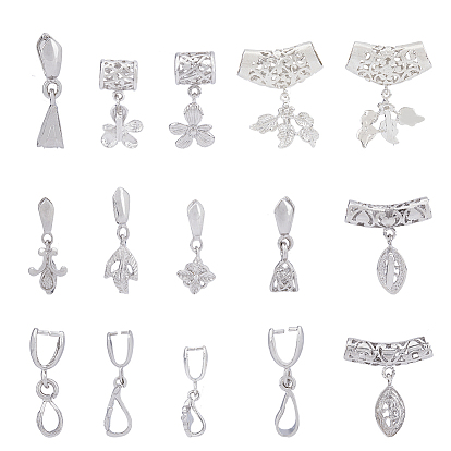 28шт 9 стиль латунные зажимные скобы, трубчатые поручни и поручни для ледоруба, листьев и цветов