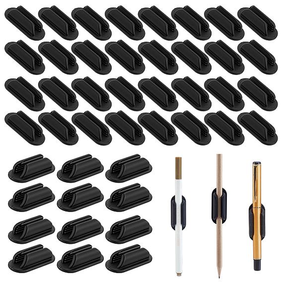 50Pcs Silicone Self-adhesive Pen Clip