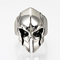 Adjustable Alloy Cuff Finger Rings, Wide Band Rings, Skull