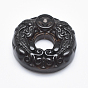 Natural Obsidian Pendants, Donut