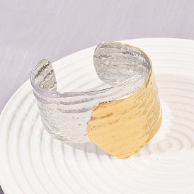 304 женские браслеты-манжеты из нержавеющей стали, ионное покрытие (ip)