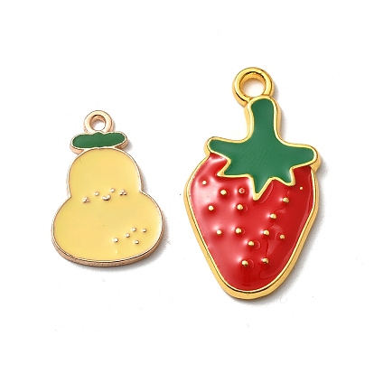 Подвески из эмали и сплава, фруктовое очарование, без свинца и без кадмия